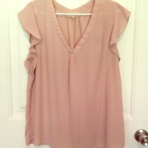 Flutter cap sleeve blouse
